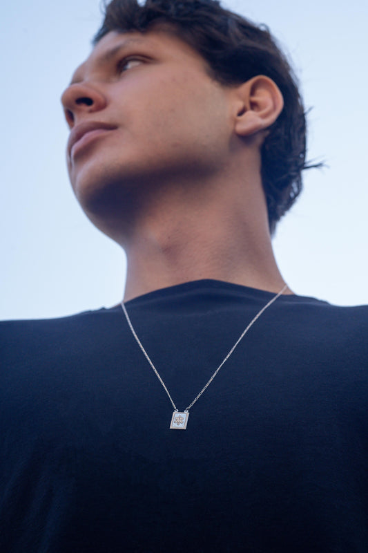 Escapulario Plata Iniciales