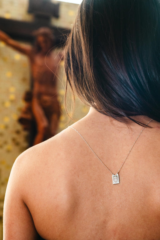 Escapulario Plata Religioso