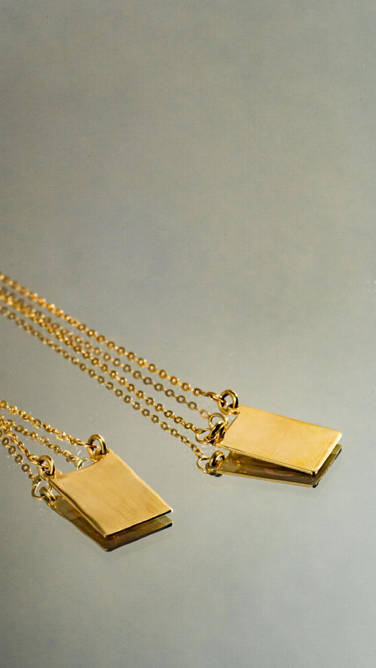 Escapulario Oro 10k Iniciales